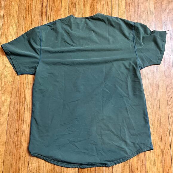 BYLT Drop Cut Shirt Mens XL Green Performance Workout Tshirt - Picture 4 of 5